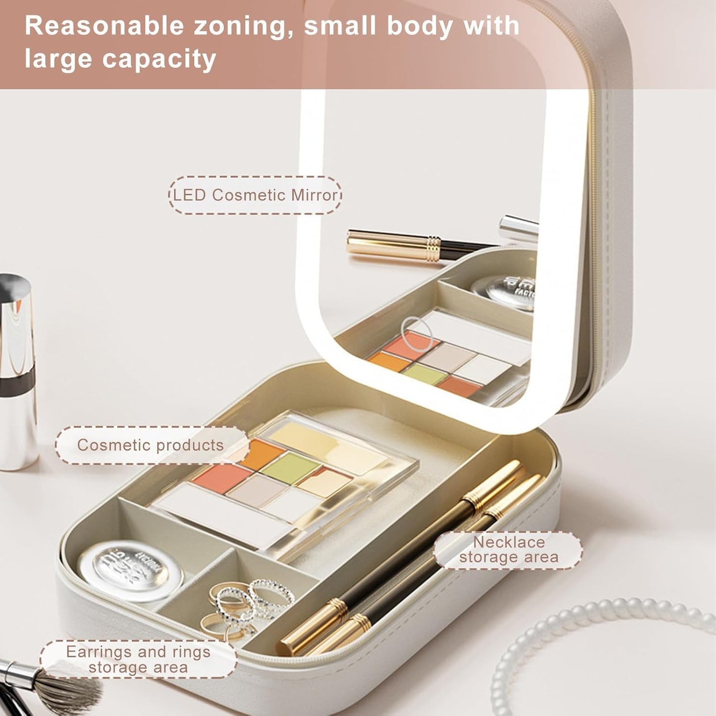 LED Makeup Mirror Case