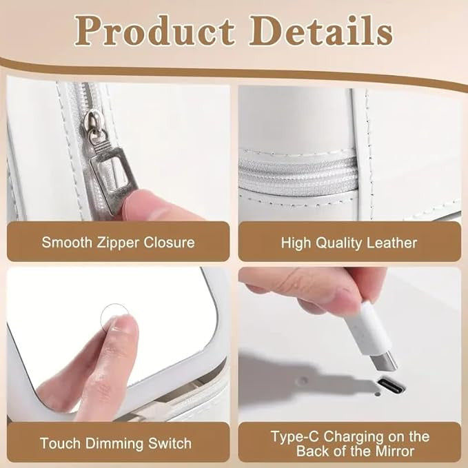 LED Makeup Mirror Case